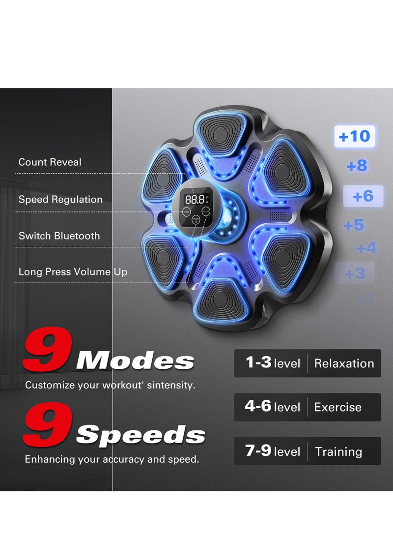 XiuWoo Music Boxing Machine with Gloves for Adults Boxing Machine Wall Mounted Music, Smart Bluetooth Boxing Equipment for Home and Gym, Training Machine with Electronic Wall Mounted  - Image 5