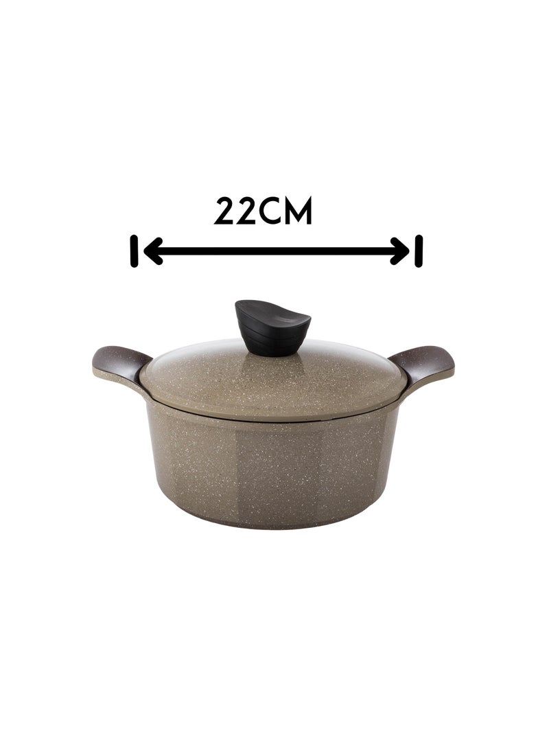 LAHOYA 12-piece cookware set made of high-quality granite with Korean materials and specifications and Saudi industry - Image 4