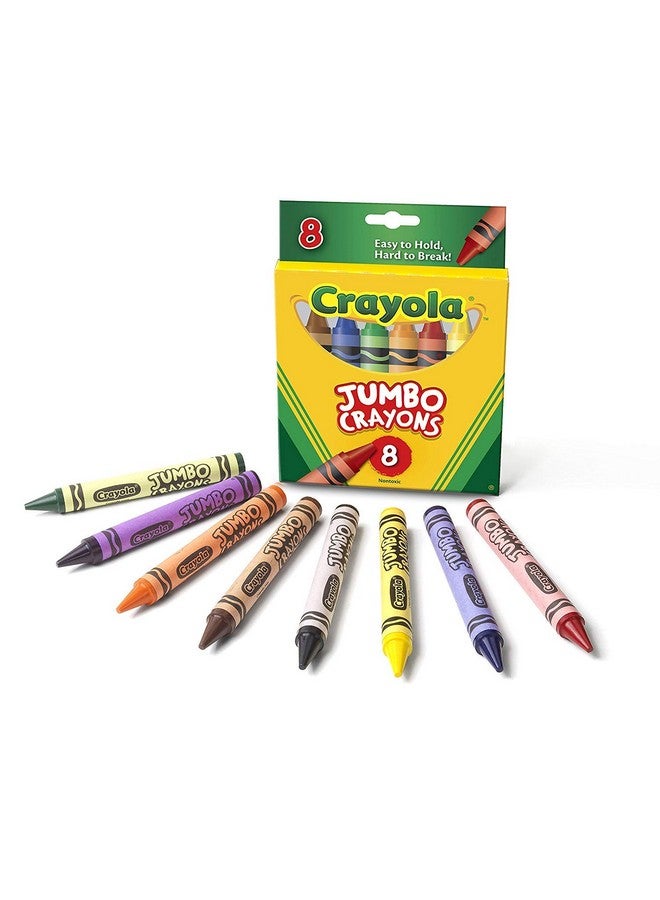 كرايولا أقلام تلوين جامبو من كرايولا - 8 قطع، عبوة من قطعة واحدة، متنوعة - Image 1