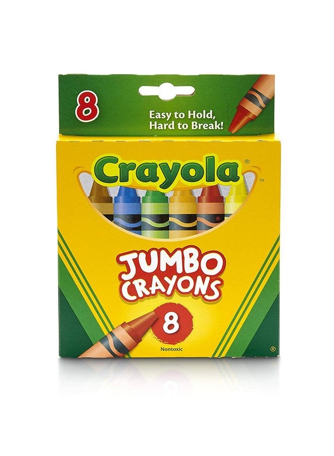 كرايولا أقلام تلوين جامبو من كرايولا - 8 قطع، عبوة من قطعة واحدة، متنوعة - Image 2