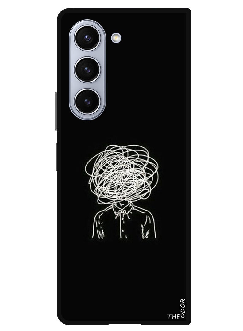 Theodor Protective Case Anti Scratch Shock Proof Bumper Cover For Samsung Galaxy Z Fold 6 Abstract 2 - Image 1