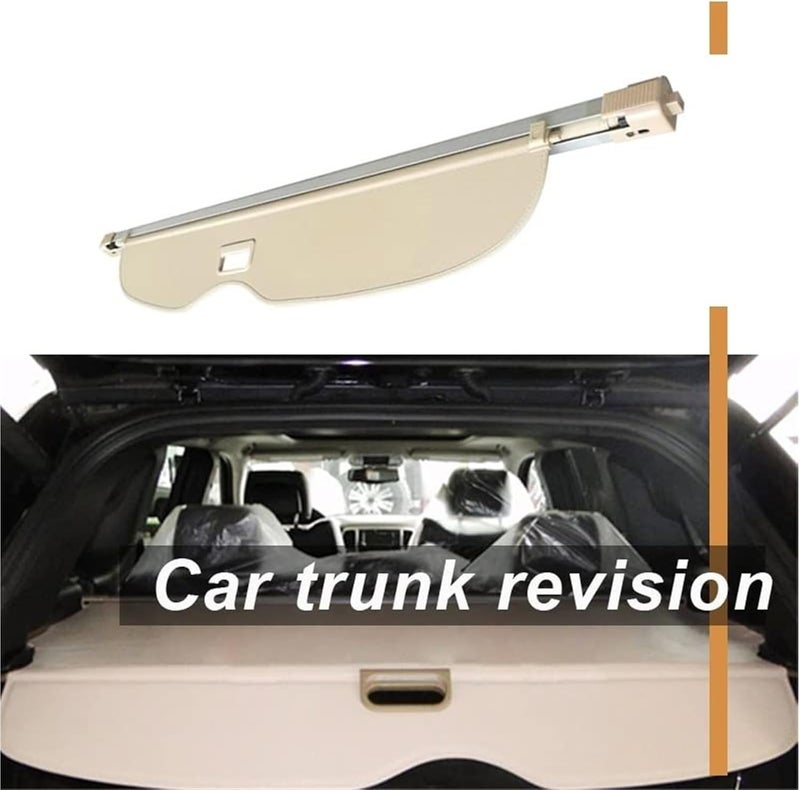 QASULER Car Rear Trunk Cargo Cover for Jeep Grand Cherokee 2017-2018 - Image 2