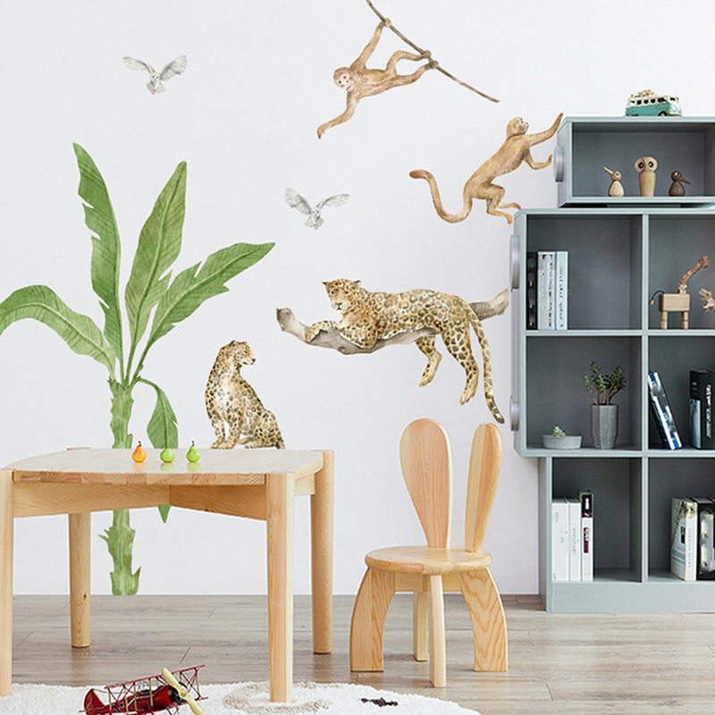 2 Sheets Vivid Animal-designed Wall Stickers Removable Decals Home Wall Decals - Image 5