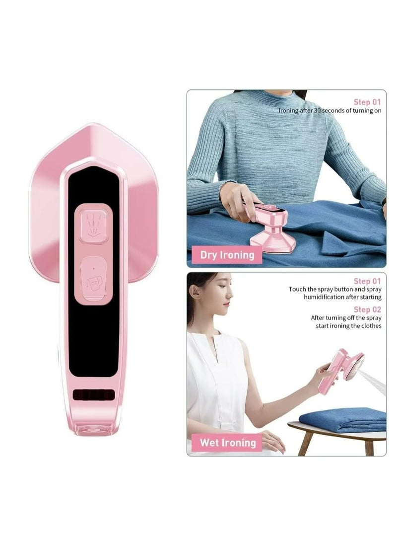 Mini Steam Iron, Portable Garment Steamer for Clothes Professional Fabric Wrinkle Remover for Home & Travel  - Image 4