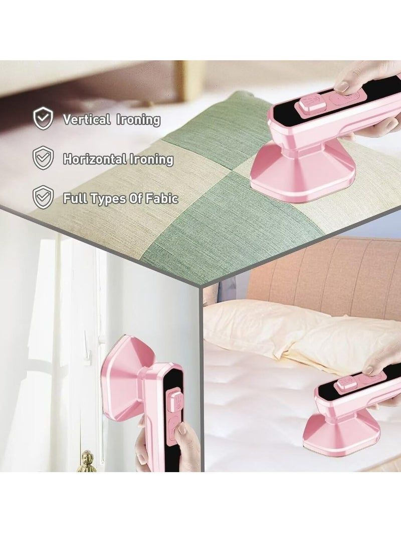 Mini Steam Iron, Portable Garment Steamer for Clothes Professional Fabric Wrinkle Remover for Home & Travel  - Image 2