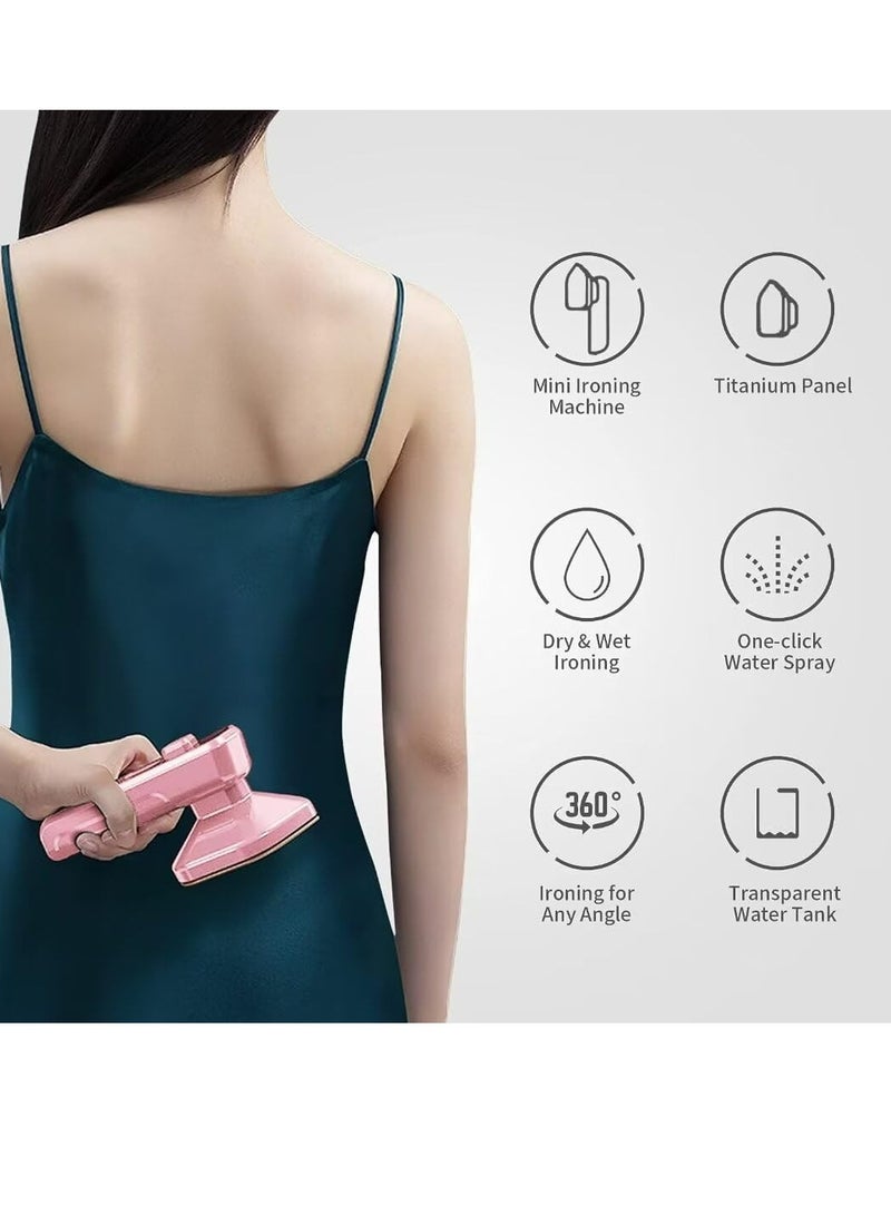 Mini Steam Iron, Portable Garment Steamer for Clothes Professional Fabric Wrinkle Remover for Home & Travel  - Image 5