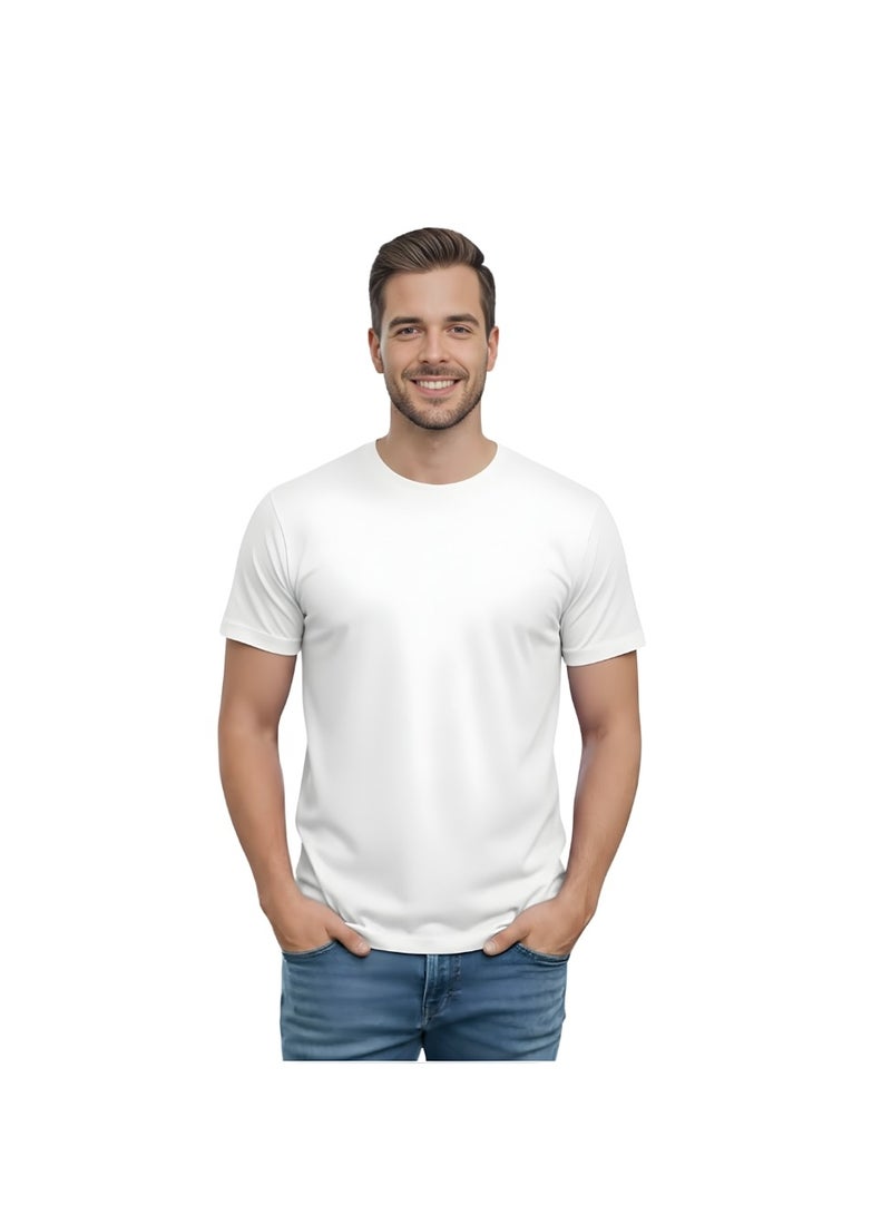 PRINTSHOP4ME 10 pcs Adult Round Neck Combed Men's T Shirt 190 GSM Pure Cotton Basic Colors - Image 2