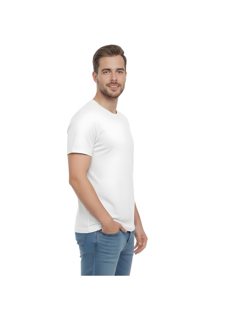 PRINTSHOP4ME 10 pcs Adult Round Neck Combed Men's T Shirt 190 GSM Pure Cotton Basic Colors - Image 4