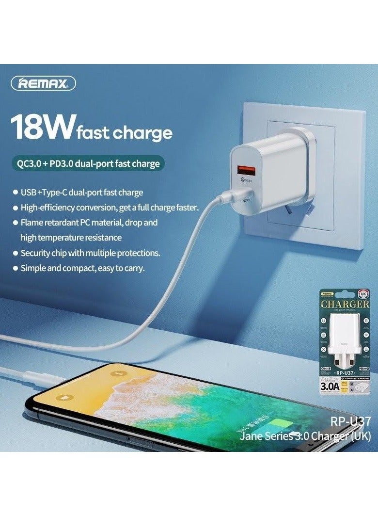 REMAX Remax Jan Fast Charger Set 20W RP-U37 - Image 5