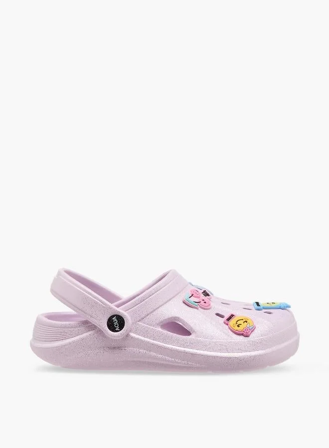 Aqua Girls Embellished Clogs