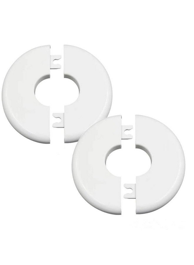 shenghang 2 pcs Wall Split Flange Self-Adhesive tape Round Escutcheon Various pipes Plate Cover for Water Pipe Faucet Decoration Accessories (10mm/0.39in) - Image 1