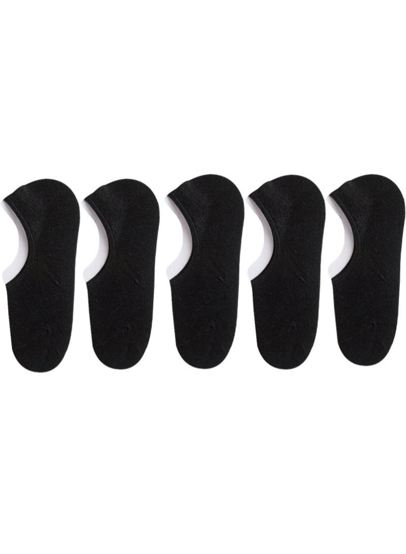 VIUAUAX 5 أزواج من الجوارب الرجالية الكاجوال الرجالية المانعة للظهور ذات القطع المنخفضة الرقيقة غير القابلة للانزلاق بطانات القواربجوارب رجالية رجالية للقوارب للرجال وجوارب الربيع والخريف والصيف المضادة للرائحة المنخفضة من السيليكون غير القابل للانزلاق. 5 أزواج من الجوارب الرجالية المانعة للظهور ذات القطع المنخفضة الرقيقة غير القابلة للانزلاق بطانات القوارب. - Image 2