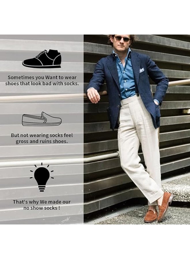 VIUAUAX 5 أزواج من الجوارب الرجالية الكاجوال الرجالية المانعة للظهور ذات القطع المنخفضة الرقيقة غير القابلة للانزلاق بطانات القواربجوارب رجالية رجالية للقوارب للرجال وجوارب الربيع والخريف والصيف المضادة للرائحة المنخفضة من السيليكون غير القابل للانزلاق. 5 أزواج من الجوارب الرجالية المانعة للظهور ذات القطع المنخفضة الرقيقة غير القابلة للانزلاق بطانات القوارب. - Image 4