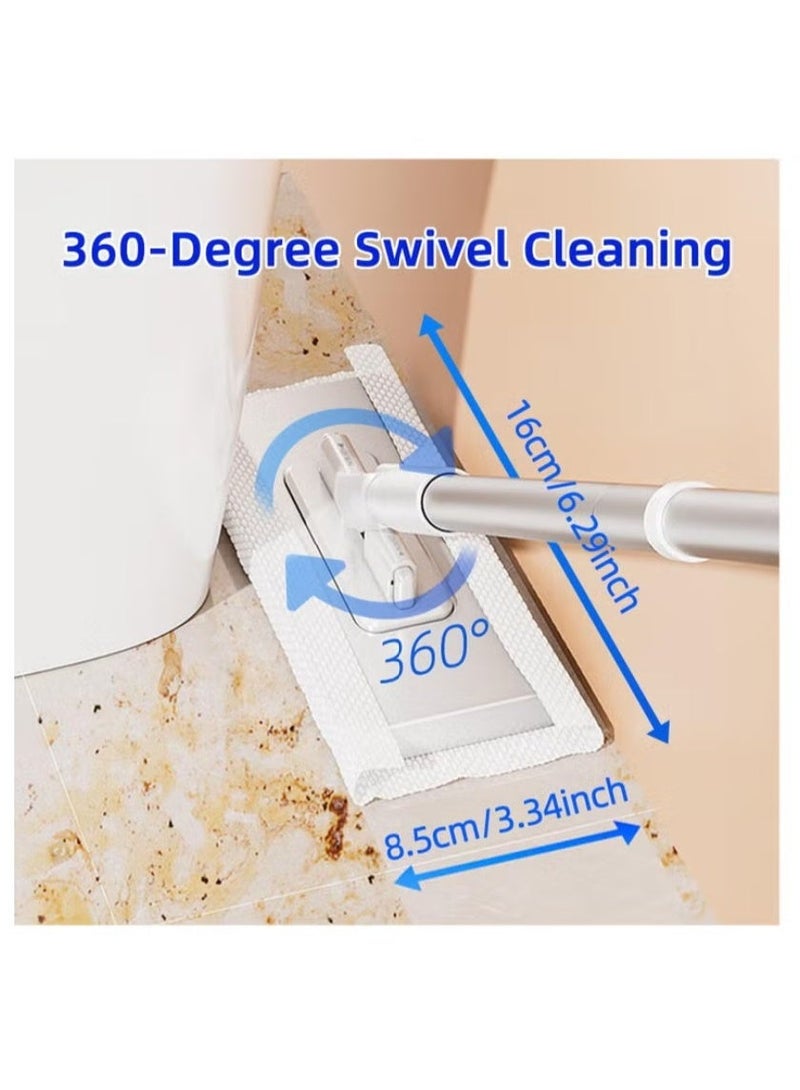 Fairy Flat Mop with Fairy 100 Cleaning Wipes Set, Floor Cleaning Mop with Refill Wipes, Multi-Surface Dust & Wet Cleaning System | Lavender | - Image 5