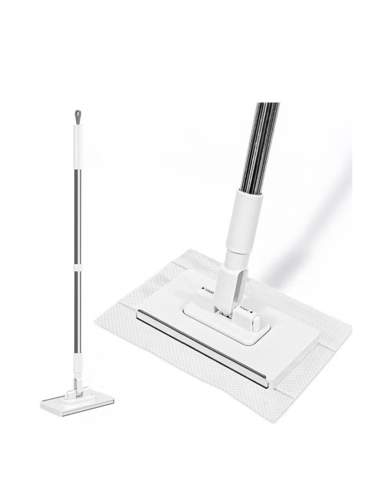 Fairy Flat Mop with Fairy 100 Cleaning Wipes Set, Floor Cleaning Mop with Refill Wipes, Multi-Surface Dust & Wet Cleaning System | Lavender | - Image 3