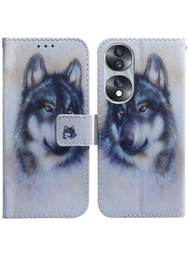 S-TOP Case For Honor 70 Coloured Drawing Flip Leather Phone Case - Image 1