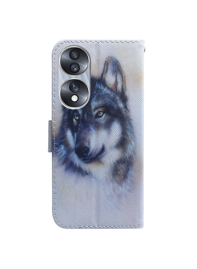 S-TOP Case For Honor 70 Coloured Drawing Flip Leather Phone Case - Image 3