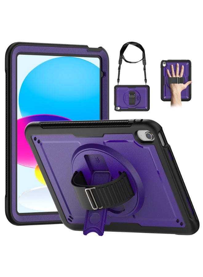 general Case for IPAD 11th (A16) 2025(A3354), Shockproof Robust Case with Screen Protector, Pen Holder, 360° Rotating Stand/Wrist Strap  Shoulder Strap - Image 1