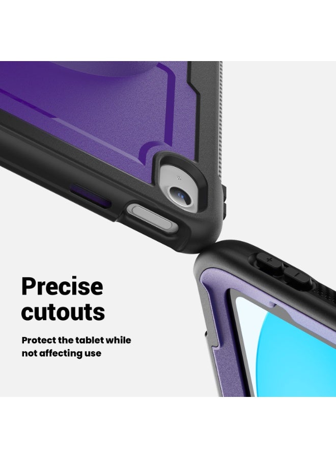 general Case for IPAD 11th (A16) 2025(A3354), Shockproof Robust Case with Screen Protector, Pen Holder, 360° Rotating Stand/Wrist Strap  Shoulder Strap - Image 4