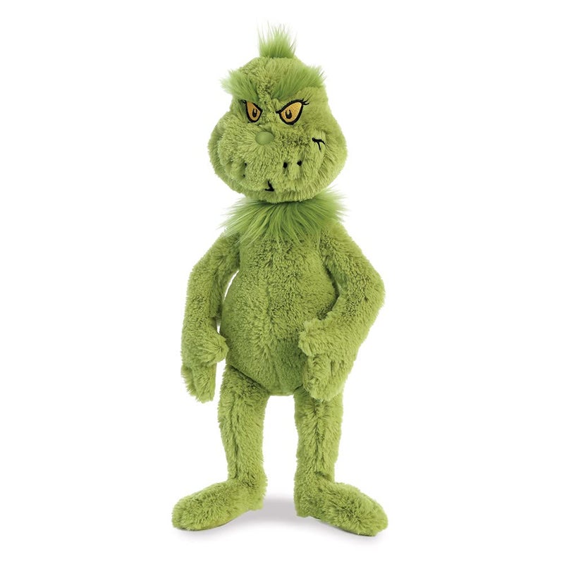 AuroraÂ® Whimsical Dr. Seussâ„¢ Grinch Stuffed Animal - Officially Licensed Plush for Imaginative Play - Perfect for Kids and Adults - Green 16 Inches - Image 1