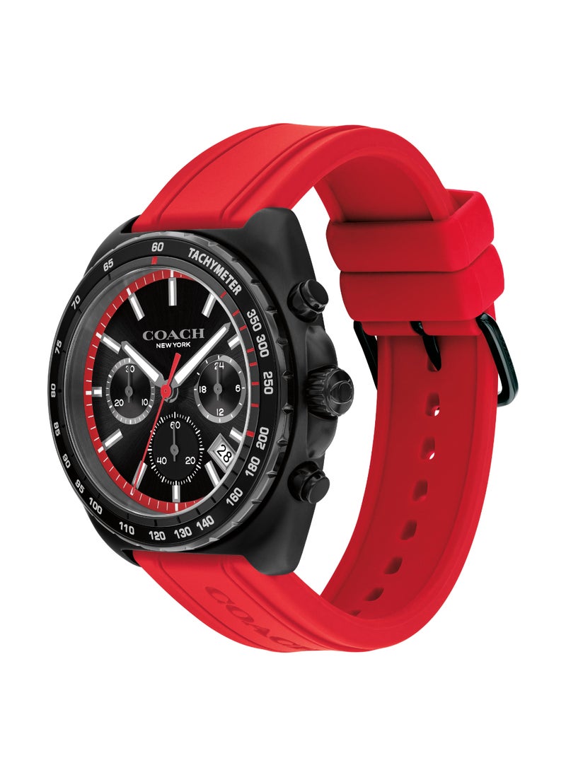 COACH COACH WATCHES TONNEAU CHRONOGRAPH MEN'S BLACK CASE WATCH - 14602710  - Image 1