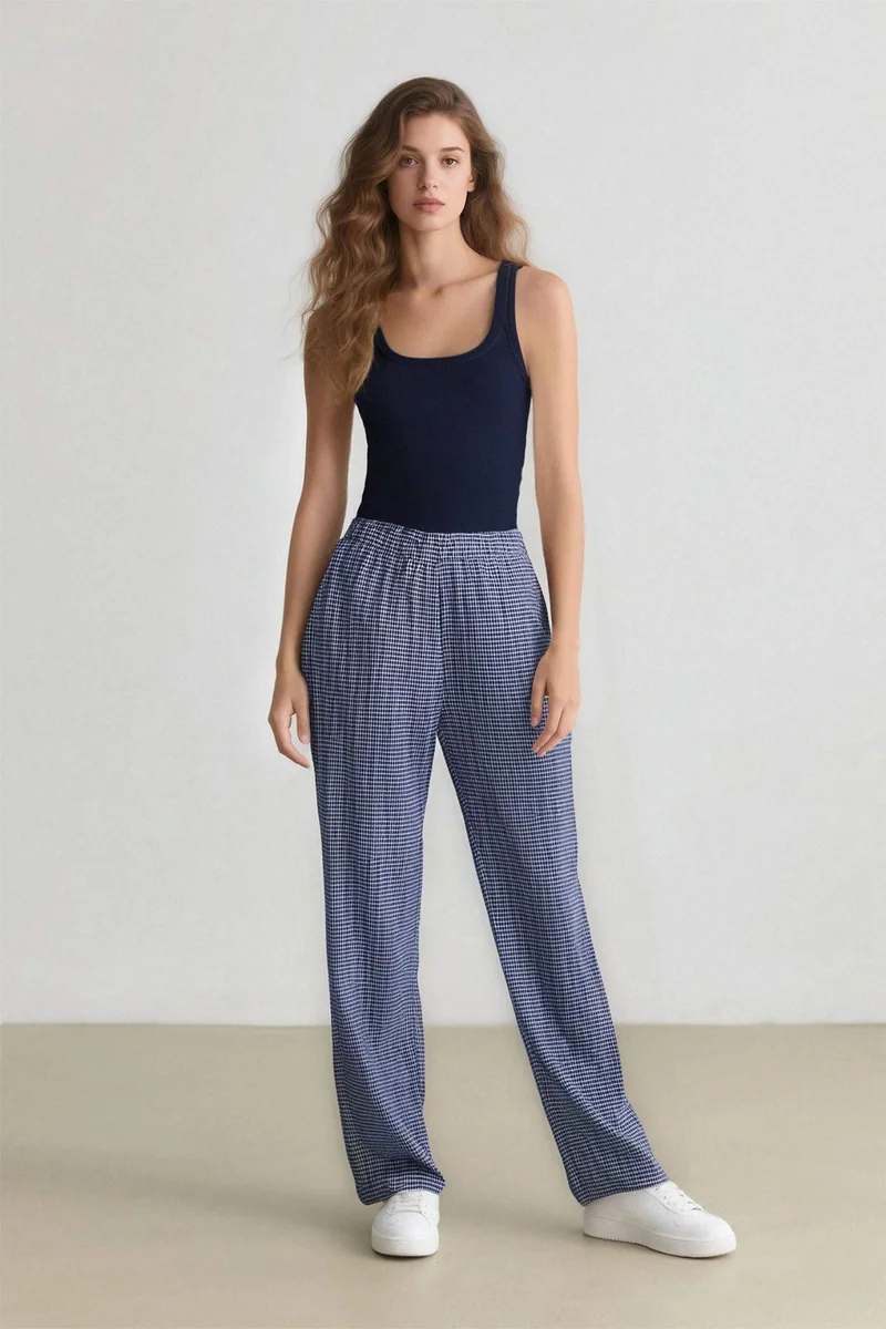 ديفاكتو Wide Leg Normal Waist Trousers