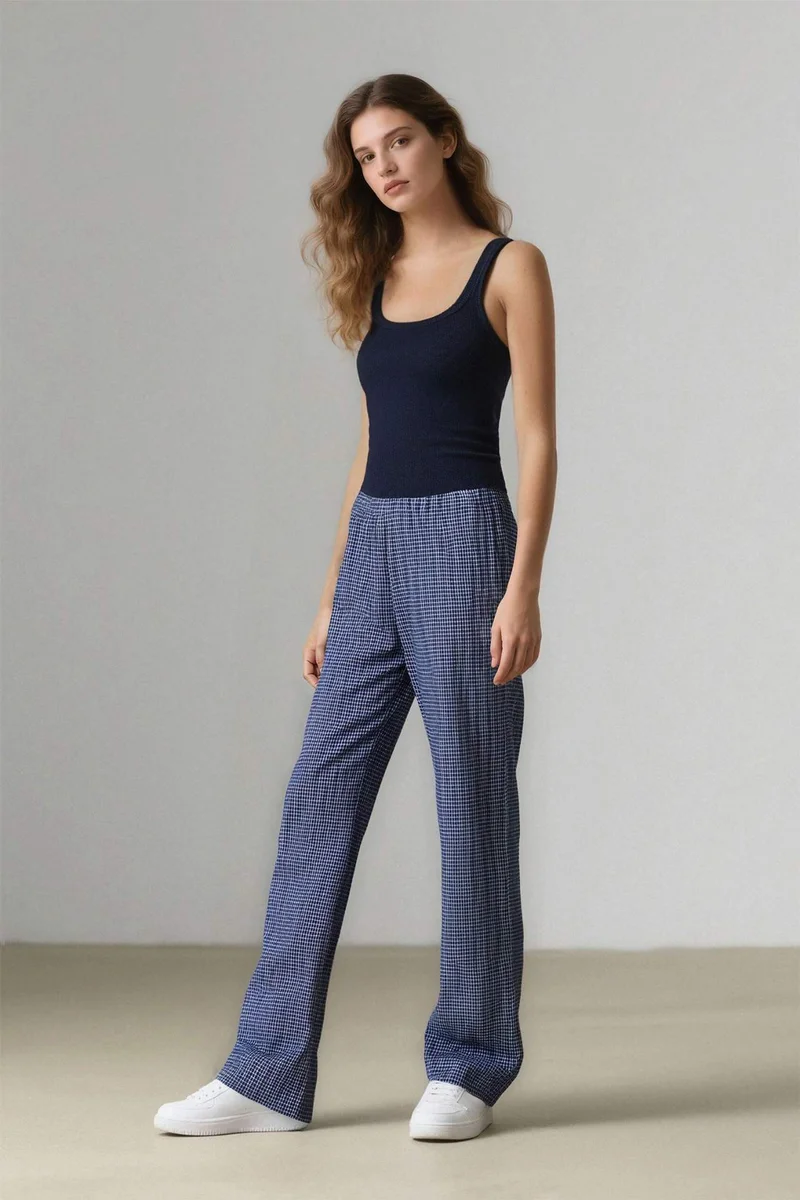 ديفاكتو Wide Leg Normal Waist Trousers