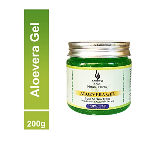Khadi Natural Herbal HERBIGIRI HERBAL ALOEVERA FACE GEL WITH LIQORICE  CUCUMBER EXTRACTS - Image 2