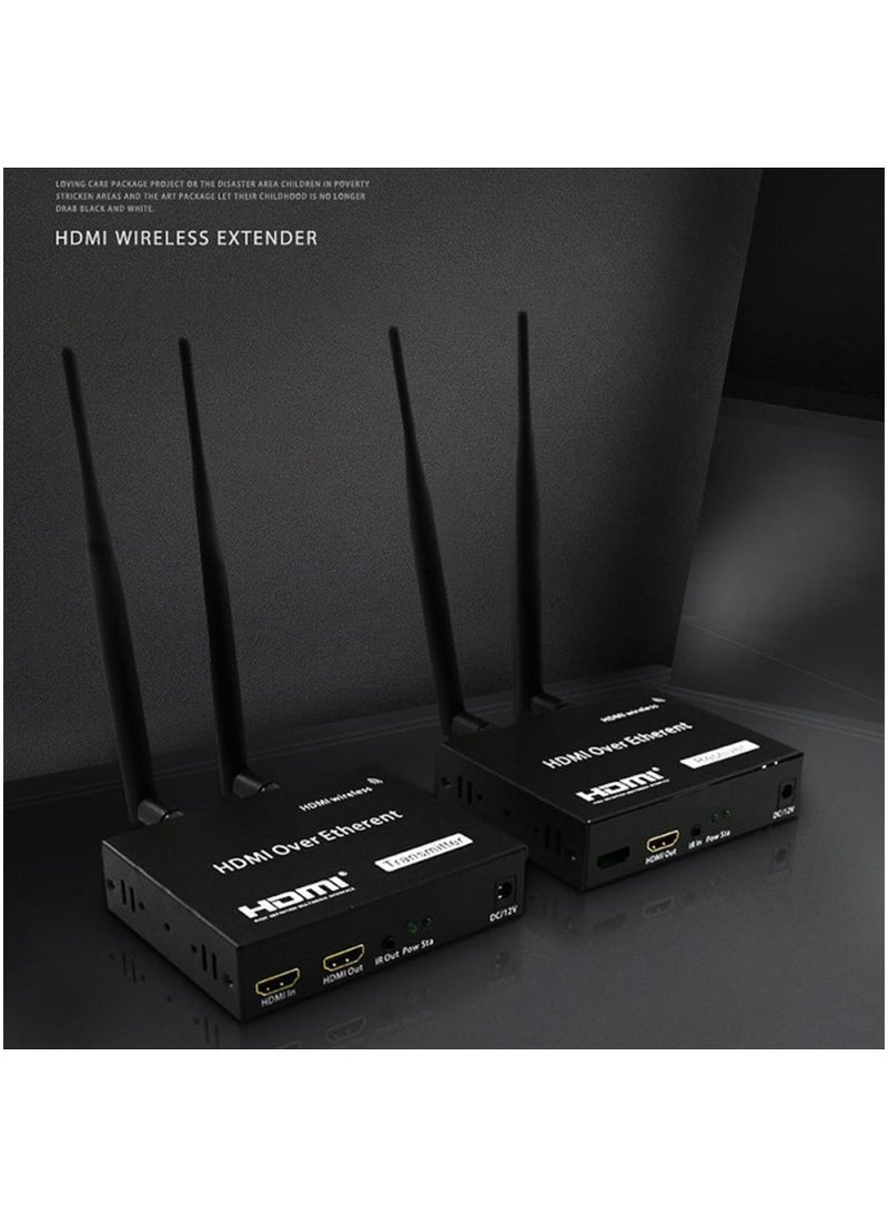 Generic - 200m Loop Out Home Audio Video HDMI WIFI Wireless Receiver TV Electronic Portable Adapter - Image 1