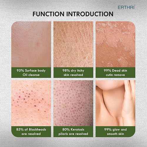 Erthri Body Exfoliating Glove | Pure Viscose Fibre Body Exfoliator Glove | Double-layered Exfoliating Gloves For Dead Skin | Bathing gloves Tan Removal For Face And Body (Black) (Pack of 2) - Image 3