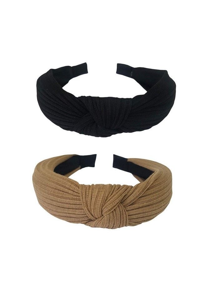 GETACOTA - 12 Pieces Knot Headbands Boho Bands Criss Cross Twisted Head Bands Bowknot Hair Scrunchies Scarf Chiffon Satin Long Tail Elastics Ribbon Ear Bow Scrunchy Ponytail Accessories For Women(Mul_318) - Image 1