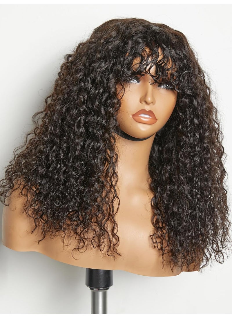 LUVME HAIR - LUVME HAIR Fantasy Wet and Wavy Glueless Minimalist Lace Wig with Bangs - Image 1