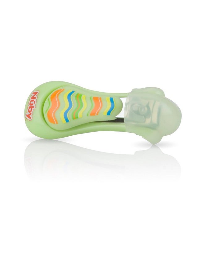 Nuby Nuby Baby Care Nail Clippers, 2 Count, Green/Aqua  - Image 1