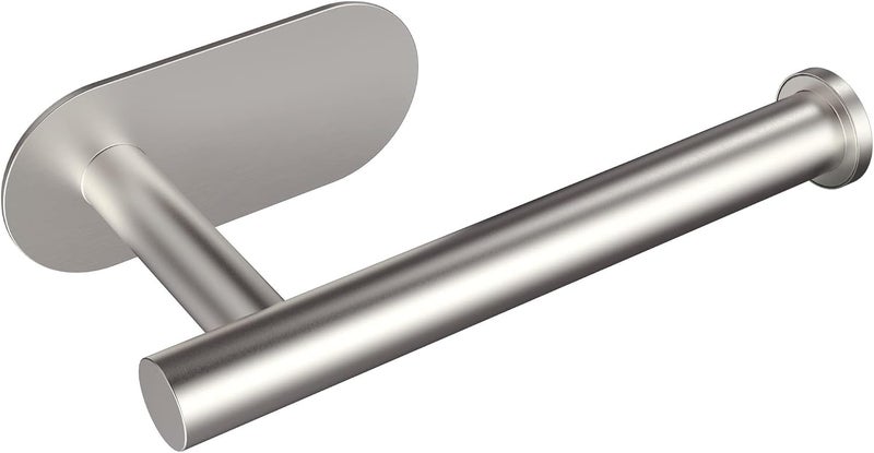 Tissue Holder (Adhesive Toilet Paper Holder 17cm Silver)
