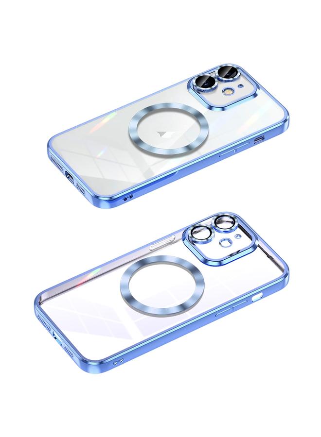 S-TOP Case For iPhone 12 MagSafe CD Texture Metal Lens Frame Full Coverage Phone Case - Image 1