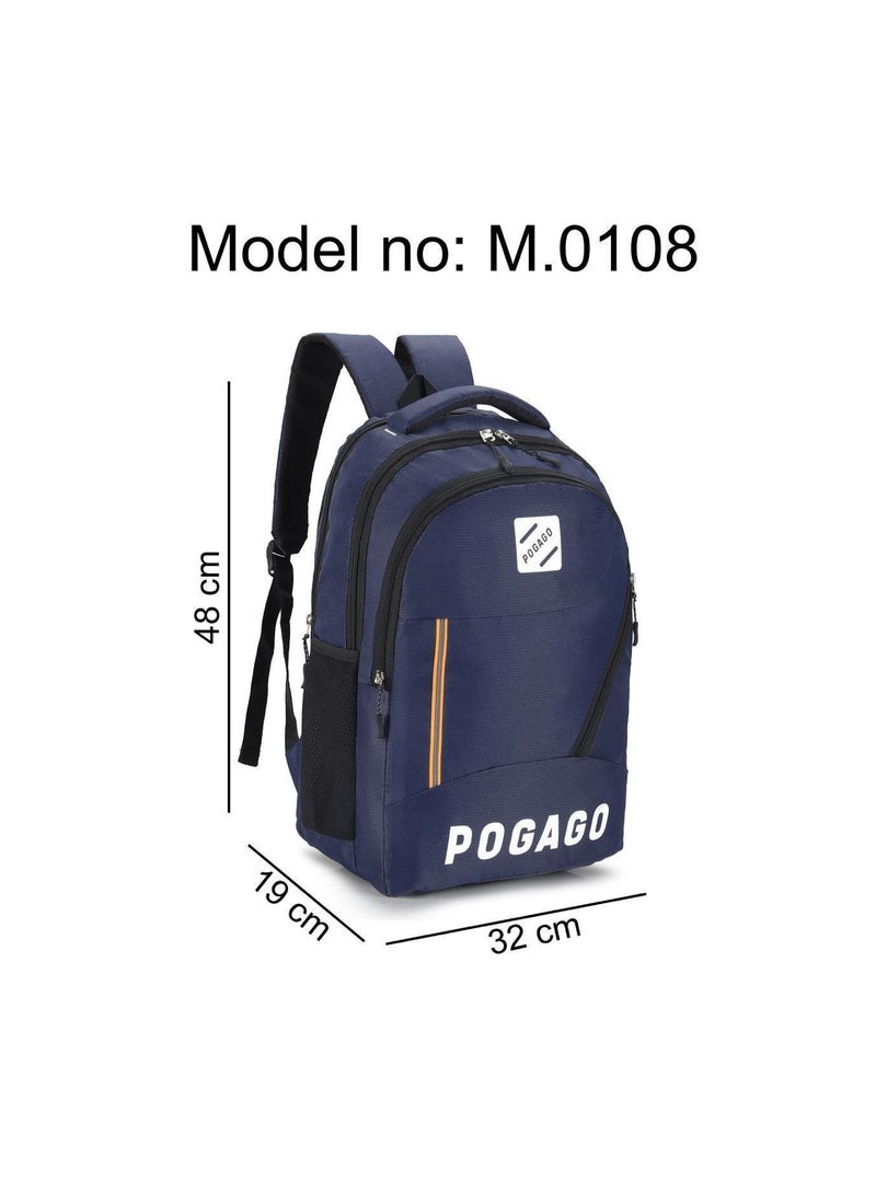 POGAGO Fashionable Men’s Backpack – Large Capacity Water-Resistant School & Laptop Backpack, Fits 15-17 Inch Laptops - Image 3