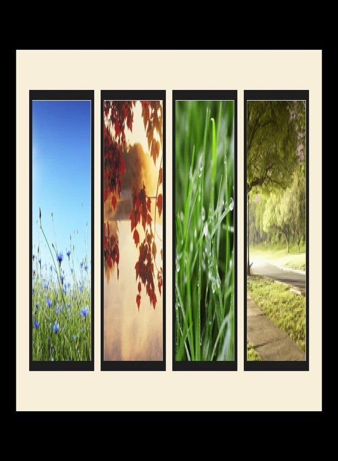 ArtToFrames Collage Photo Frame Single Mat with 4-5x7 Openings and Satin Black Frame. - Image 3