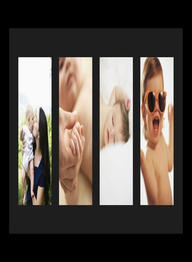 ArtToFrames Collage Photo Frame Single Mat with 4-5x7 Openings and Satin Black Frame. - Image 2