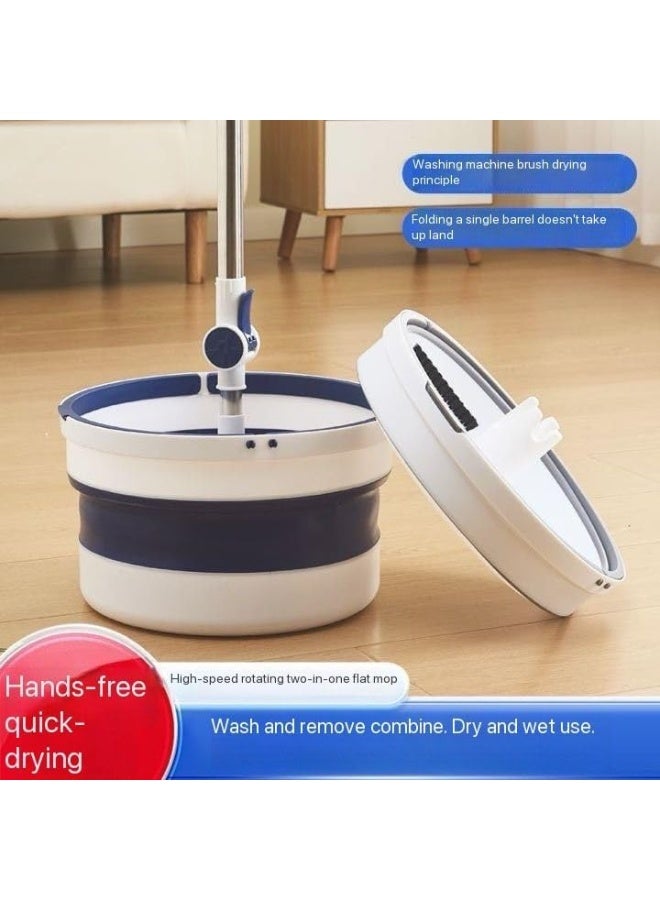 KITCHENOO Single Bucket Spin Mop - Easy Floor Cleaning System | Stainless Steel Handle | Multi-Surface Mop for Wet & Dry Use in Home | Kitchen | Bathroom & Living Room (Multi-Color) (1 Piece) - Image 4