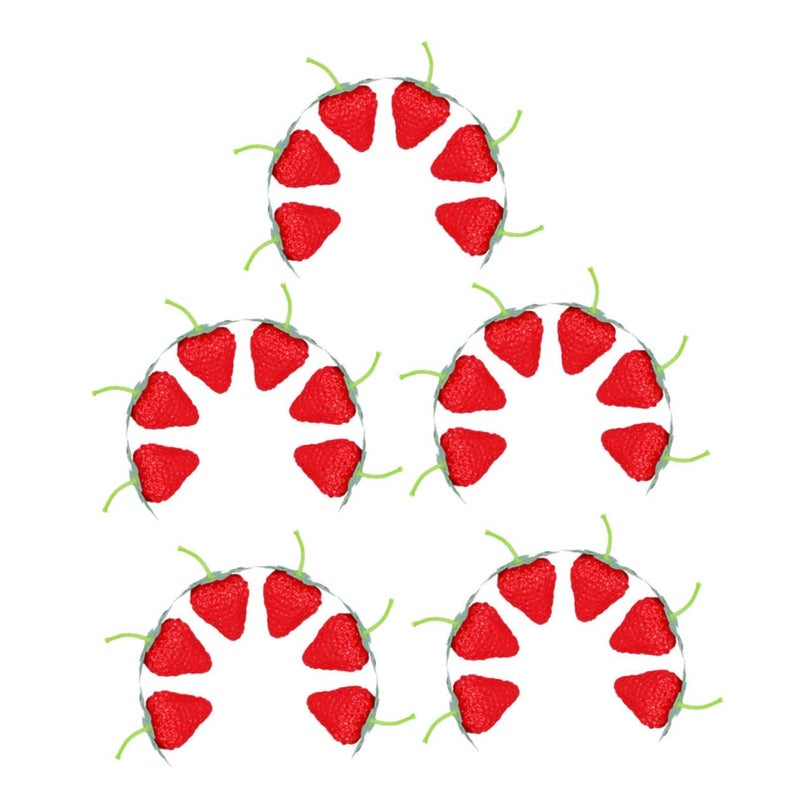 30 Pcs Realistic Artificial Strawberries Plastic Fruit Decor For Home Kitchen Party - Image 2