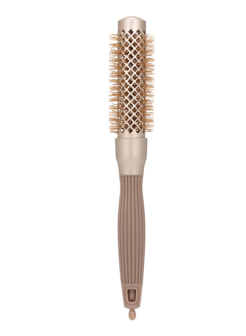 NIBEMINENT Detangling Round Massage Hair Brush Gold/Beige