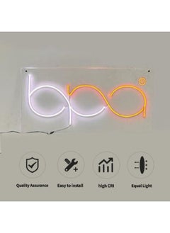 BPA Good Vibes Only Neon Signs Led Neon Lights Wall Decoration Neon Lights For Bedroom, Neon Wall Sign Decorative Light For Bedroom, Game Room, Hotel, Bar, Birthday Party（White）, 65X35 Cm  - Image 5