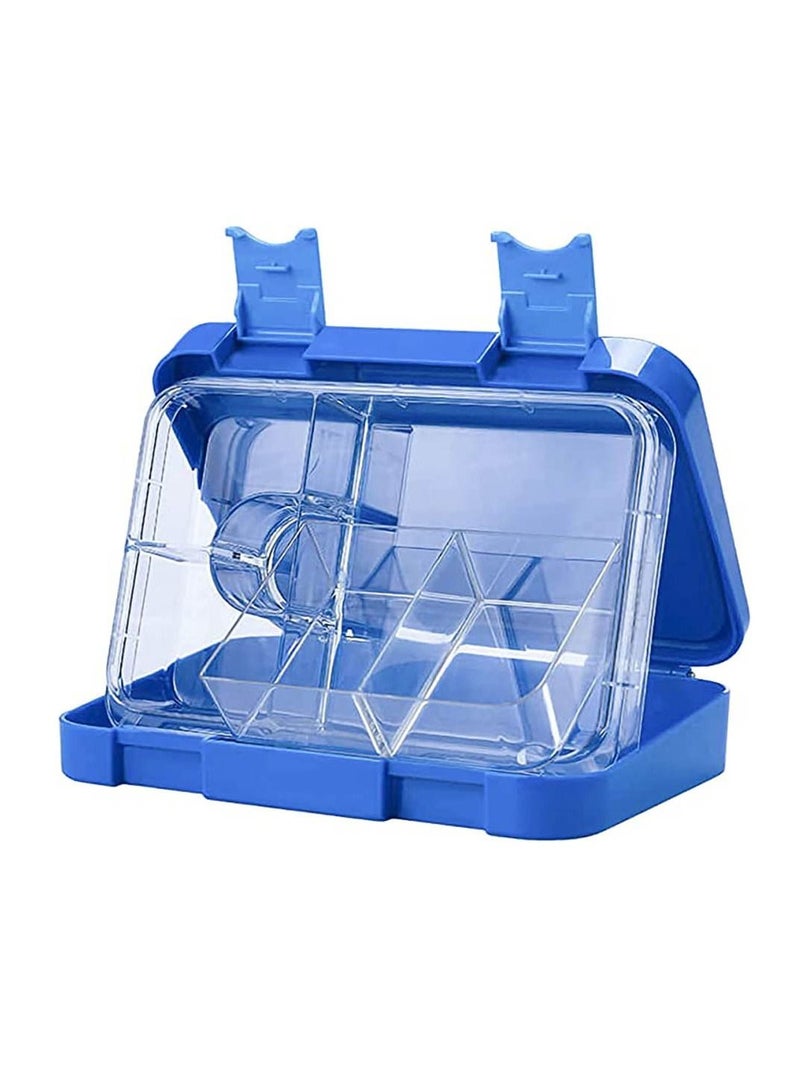 Arabest Children's Bento Lunch Box with 6 Compartments - Leak Proof Lunch Box for Boys, Girls, BPA-Free, Microwave Dishwasher Safe, Lunch Box for School (Blue)  - Image 3