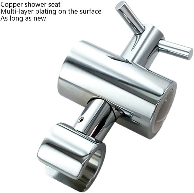 Zinc Alloy Replacement Handheld Shower Bracket for Sliders, Height & Angle Adjustable Spray Holder on Slide for Handheld, Slide, Handheld - Image 5