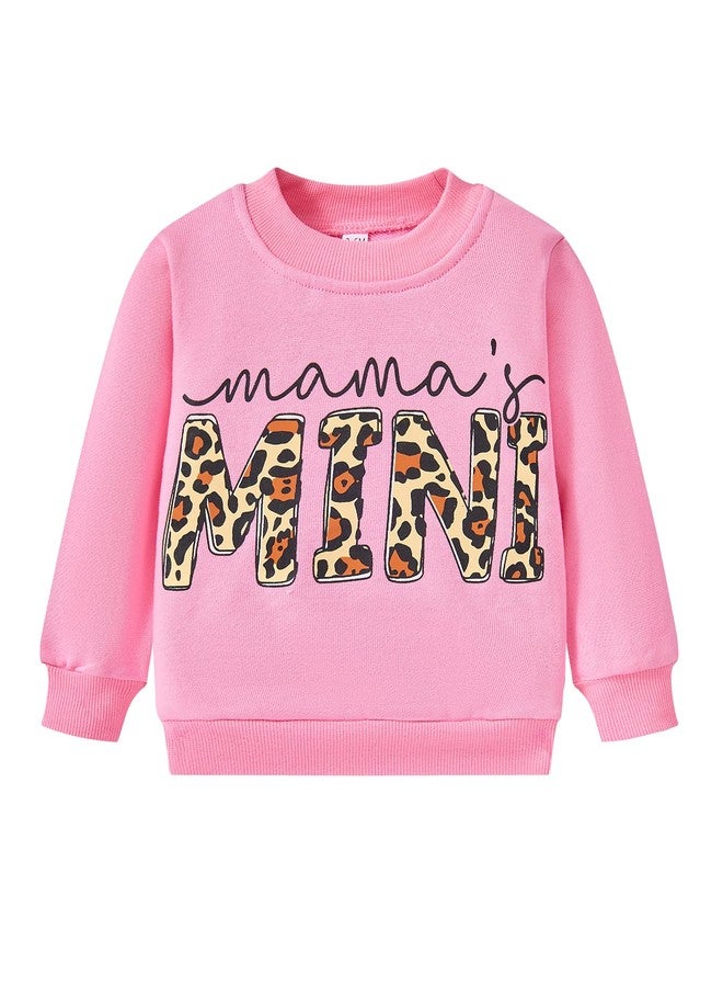 FUNMETA Baby Girl Clothes 2 Piece Cute Outfit, Long Sleeve Pullover Crewneck Sweatshirt with Jogger Pants Infant Clothing Set for Spring Fall Winter, 12-18M, Pink Leopard - Image 4
