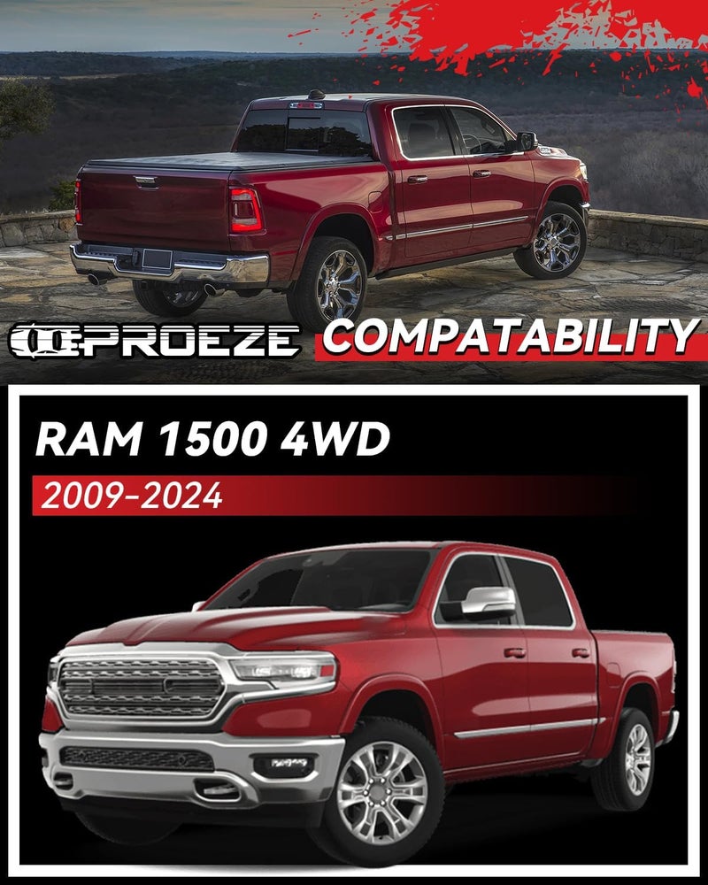PROEZE 3" Front and 2" Rear Leveling Lift Kits for 2009-2023 Ram 1500 4X4 4WD - Image 2
