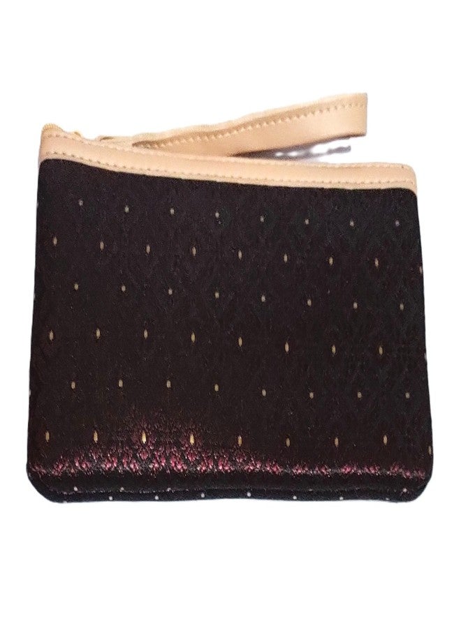 DeLegarde Traditional Brocade Clutch Wallet for Women, Light Maroon, 18 x 9.5 cm - Image 5