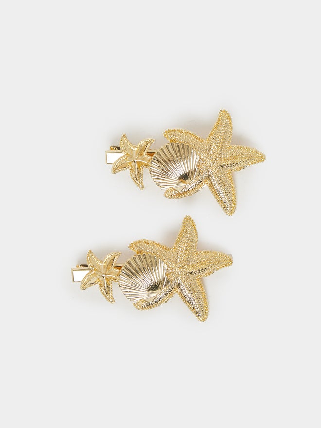 ستايلي مجموعة مشابك شعر على شكل صدفة من ستايلي، قطعتان - Image 1