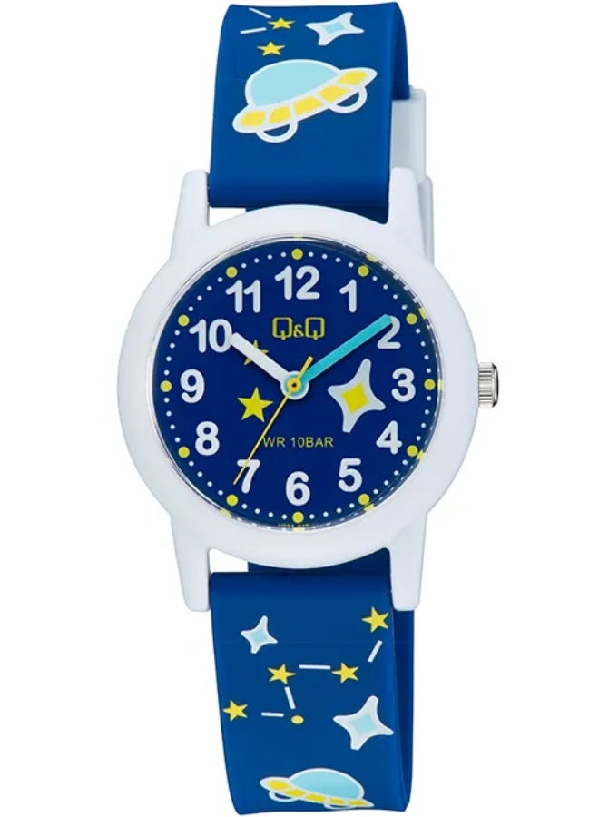Q&Q Kids Unisex Analog Quartz Watch Blue Space Theme V23A-017VY - Image 1