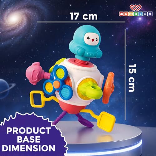 Wembley Montessori Toys for 1+ Year Old Boy Birthday Gift | 6 in 1 Activity Cube Baby Toys Busy Board for Toddlers 1-3 | Fine Motor Skill Development Interactive Sensory Educational Flight Travel Toy - Image 2